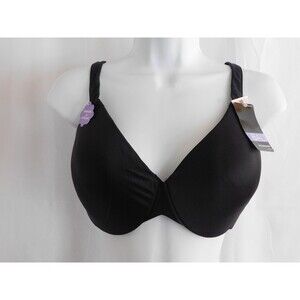 Bali Concealers Full Coverage Underwire Black Smooth #3414 NOS Size 38D